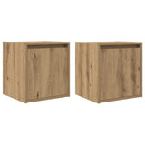 Wall-Mounted Bedside Cabinets 2 pcs Artisan Oak 38x34x40 cm