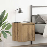 Wall-Mounted Bedside Cabinets 2 pcs Artisan Oak 38x34x40 cm