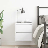 Wall-mounted Bedside Cabinet White 38x34x40 cm