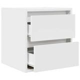 Wall-mounted Bedside Cabinet White 38x34x40 cm