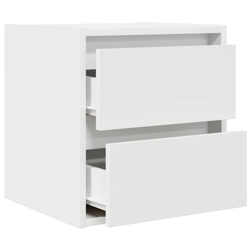 Wall-mounted Bedside Cabinets 2 pcs White 38x34x40 cm