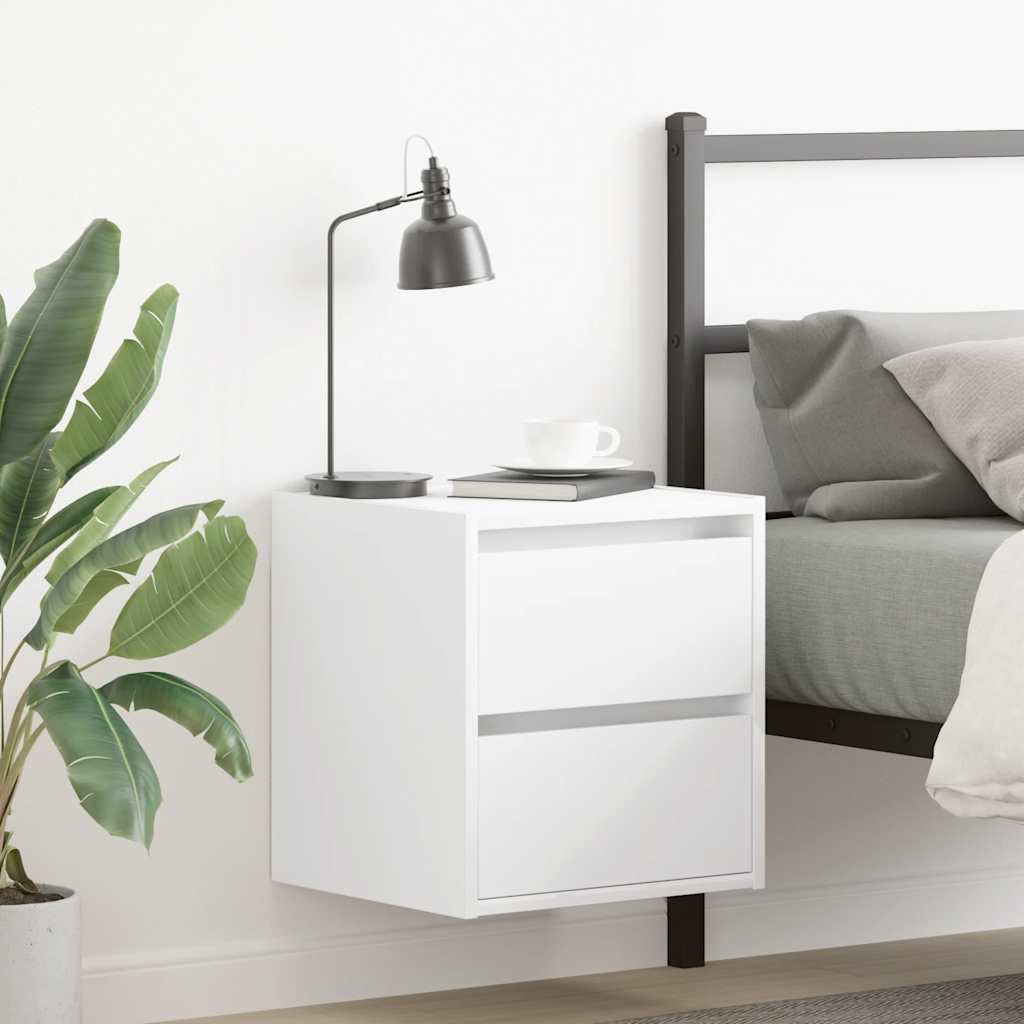 Wall-mounted Bedside Cabinets 2 pcs White 38x34x40 cm