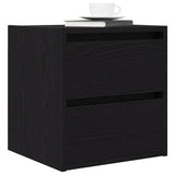 Wall-mounted Bedside Cabinets 2 pcs Black Oak 38x34x40 cm