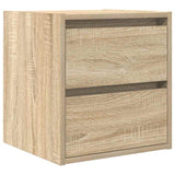 Wall-mounted Bedside Cabinets 2 pcs Sonoma Oak 38x34x40 cm