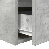 Wall-mounted Bedside Cabinets 2 pcs Concrete Grey 38x34x40 cm