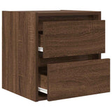 Wall-mounted Bedside Cabinets 2 pcs Brown Oak 38x34x40 cm