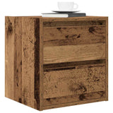 Wall-mounted Bedside Cabinet Old Wood 38x34x40 cm