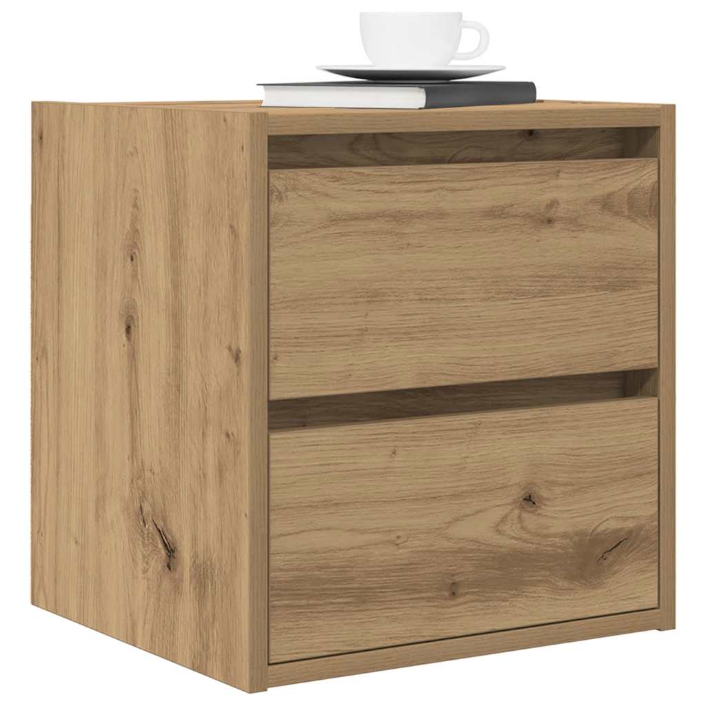 Wall-mounted Bedside Cabinets 2 pcs Artisan Oak 38x34x40 cm