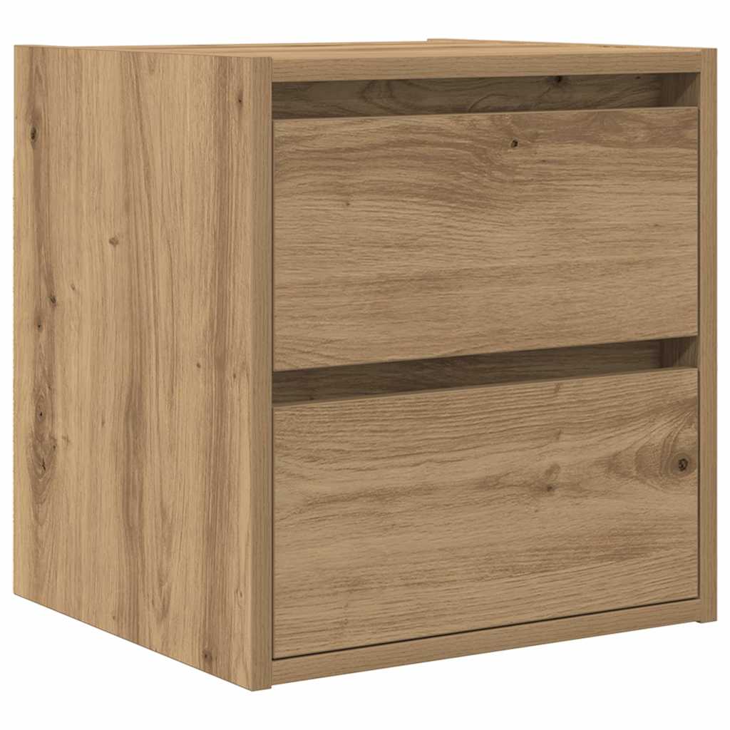 Wall-mounted Bedside Cabinets 2 pcs Artisan Oak 38x34x40 cm