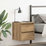 Wall-mounted Bedside Cabinets 2 pcs Artisan Oak 38x34x40 cm