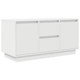 TV Cabinet with LED Lights White 100x41x50 cm