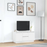 TV Cabinet with LED Lights White 100x41x50 cm