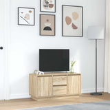 TV Cabinet with LED Lights Sonoma Oak 100x41x50 cm