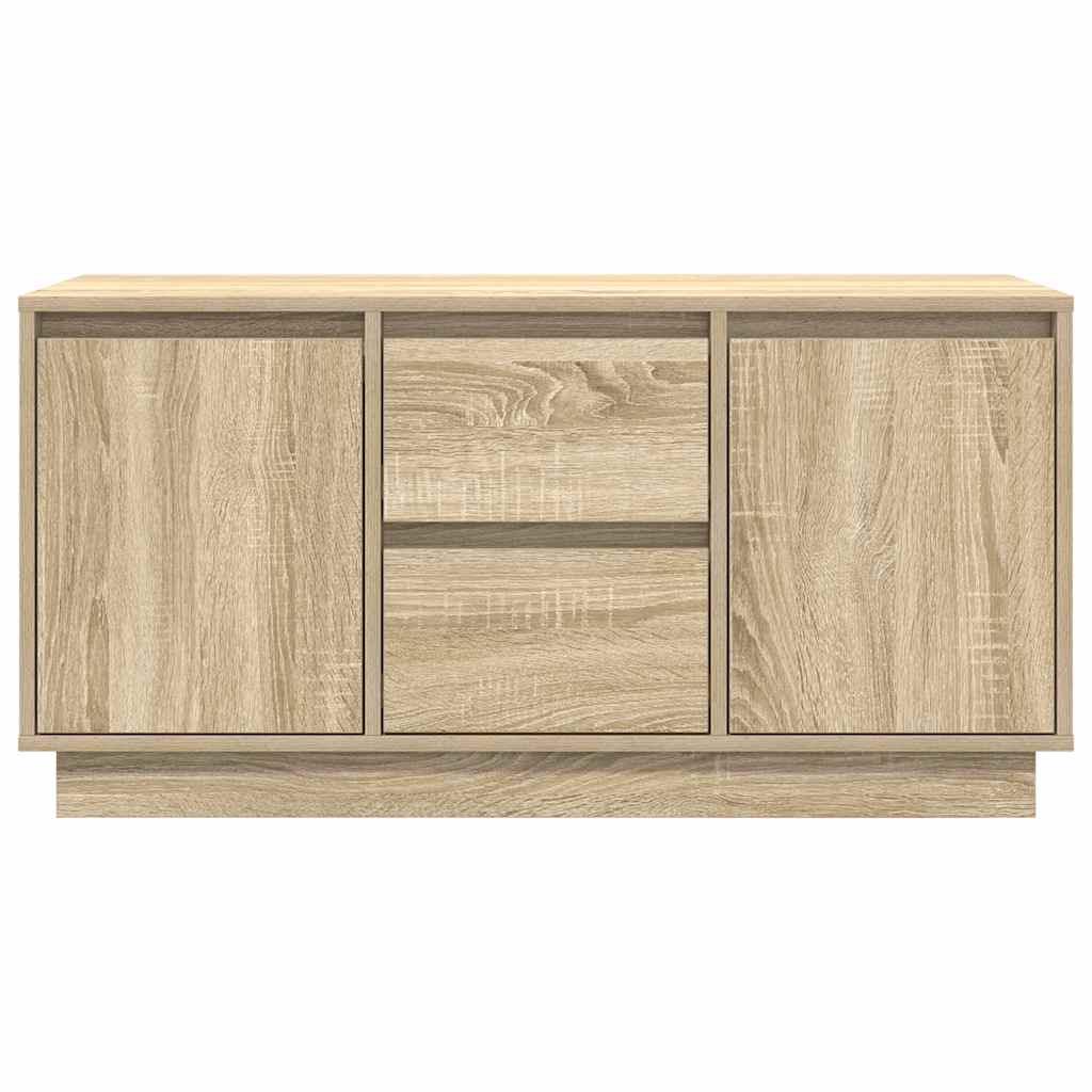 TV Cabinet with LED Lights Sonoma Oak 100x41x50 cm