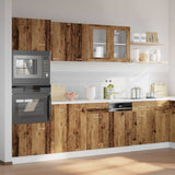 7 Piece Kitchen Cabinet Set Old Wood Engineered Wood