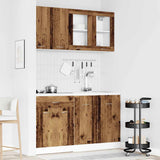 4 Piece Kitchen Cabinet Set Old Wood Engineered Wood