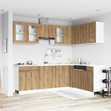 11 Piece Kitchen Cabinet Set Artisan Oak Engineered Wood