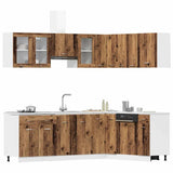 11 Piece Kitchen Cabinet Set Old Wood Engineered Wood