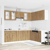 11 Piece Kitchen Cabinet Set Artisan Oak Engineered Wood