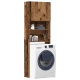 Washing Machine Cabinet Old Wood 64x24x190 cm Engineered Wood