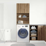 Washing Machine Cabinet Artisan Oak 64x24x190 cm Engineered Wood