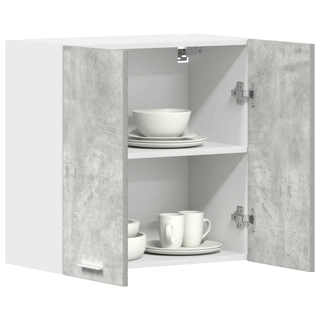 Kitchen Wall Cabinet Concrete Grey 60x31x60 cm Engineered Wood