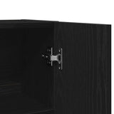 Washing Machine Cabinet Black Oak 70.5x25.5x90 cm