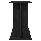 Aquarium Stand Black Oak 80x35x60 cm Engineered Wood