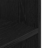 Aquarium Stand Black Oak 80x35x60 cm Engineered Wood