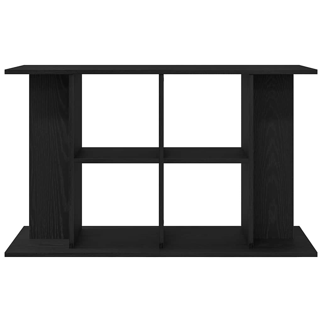 Aquarium Stand Black Oak 100x40x60 cm Engineered Wood