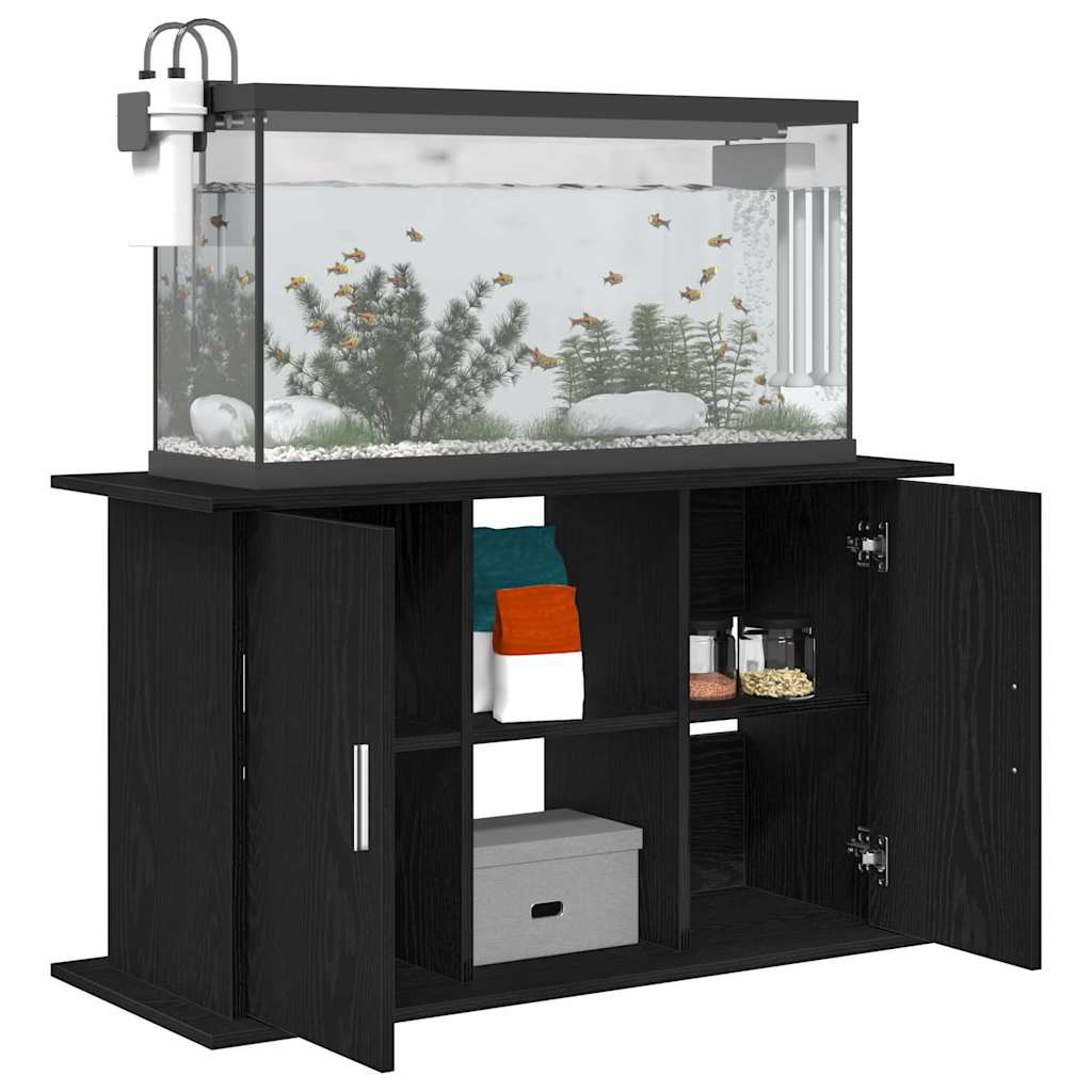 Aquarium Stand Black Oak 101x41x58 cm Engineered Wood