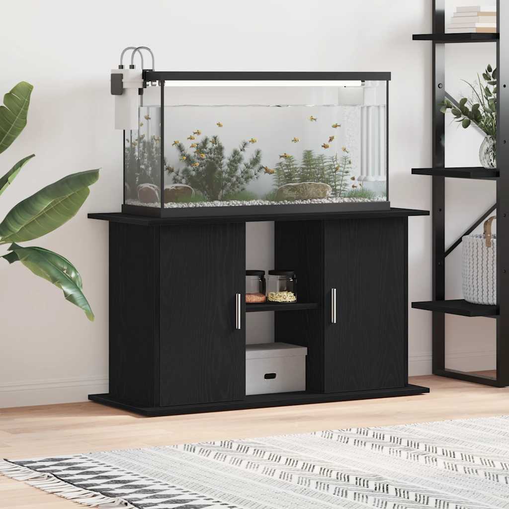 Aquarium Stand Black Oak 101x41x58 cm Engineered Wood