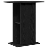 Aquarium Stand Black Oak 60.5x36x72.5 cm Engineered Wood