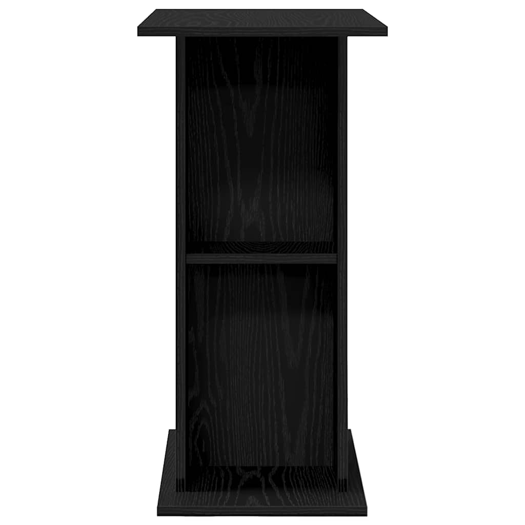 Aquarium Stand Black Oak 60.5x36x72.5 cm Engineered Wood