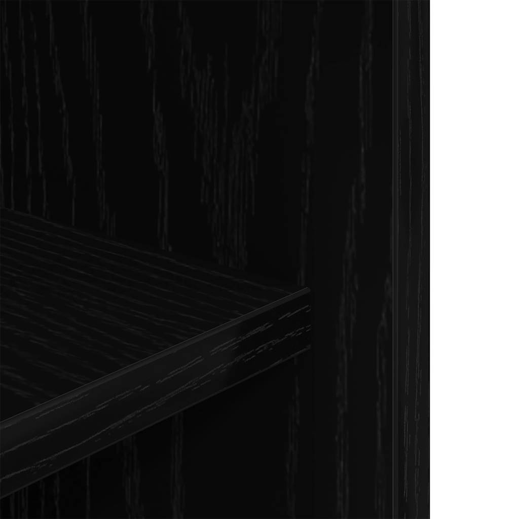 Aquarium Stand Black Oak 60.5x36x72.5 cm Engineered Wood