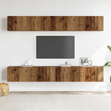 Wall Mounted TV Cabinets 4 pcs Old Wood 100x30x30 cm