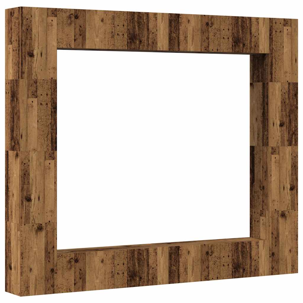 Wall Mounted TV cabinets 8 pcs Old Wood Engineered Wood