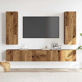 Wall Mounted TV cabinets 5 pcs Old Wood Engineered Wood