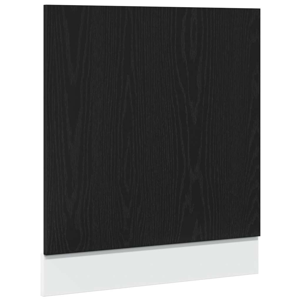 Dishwasher Panel Lyon Black Oak 60x1.5x67 cm Engineered Wood