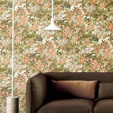 Wallpaper Floral Green