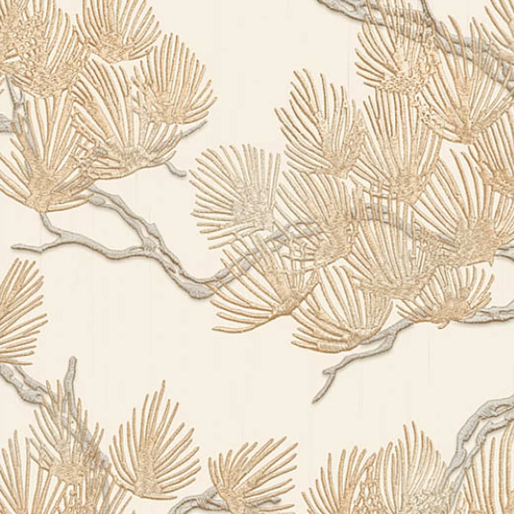 Wallpaper Pine Tree Cream