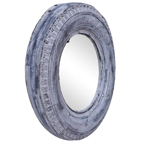 Mirror White 50 cm Reclaimed Rubber Tyre