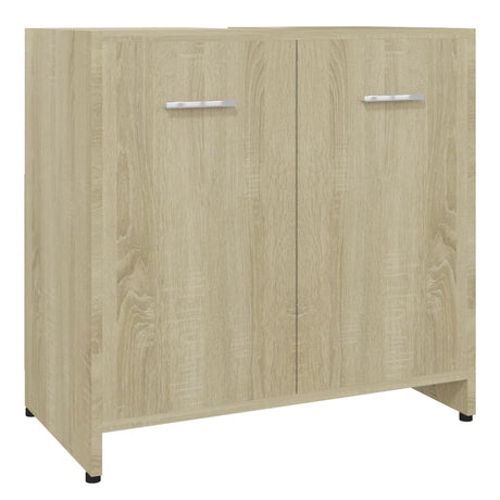 Bathroom Cabinet Sonoma Oak 60x33x61 cm Engineered Wood