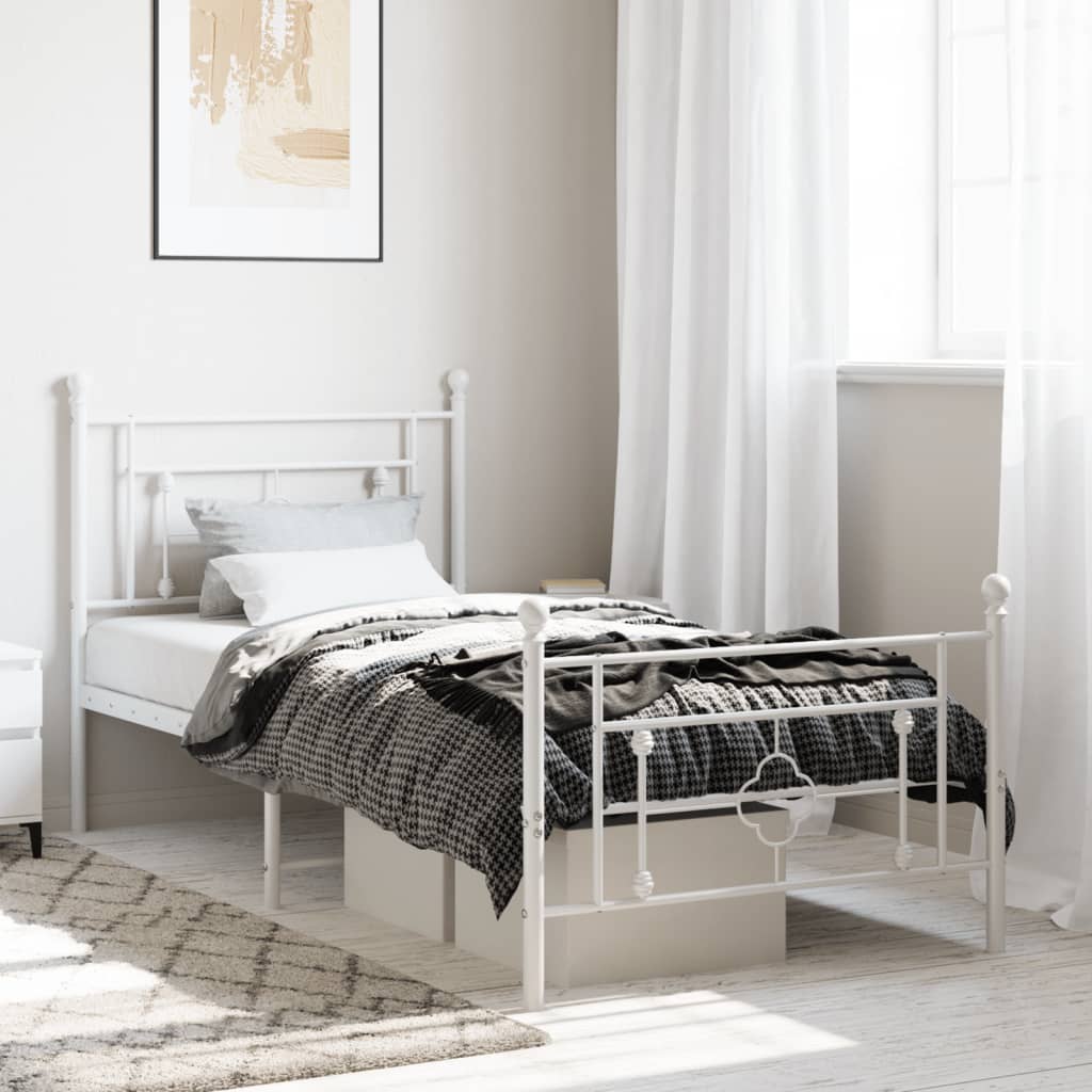 Twin bed deals metal frame walmart